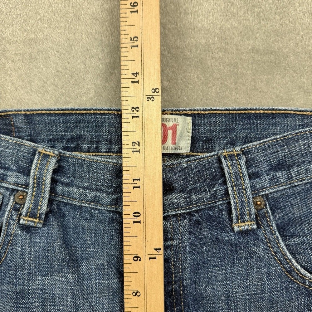Levi's 501xx Jeans‎ Men's 34x30 Blue Medium Wash Cotton Button Fly Mexico - Picture 8 of 12